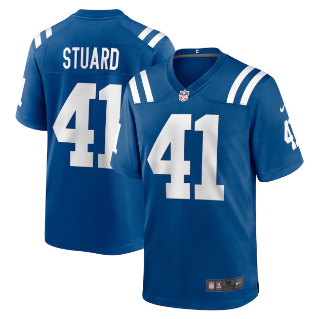 mens nike grant stuard royal indianapolis colts game player jersey